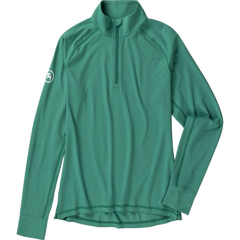 バックカントリー レディース トップス Tシャツ Backcountry Tahoe Sun 14 Zip Womens Gearhead Green グリーン