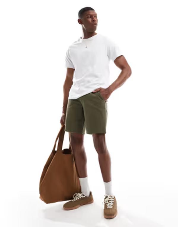 ファーラー メンズ ボトムス ハーフパンツ・ショーツ ショートパンツ Farahawk twill shorts Green グリーン