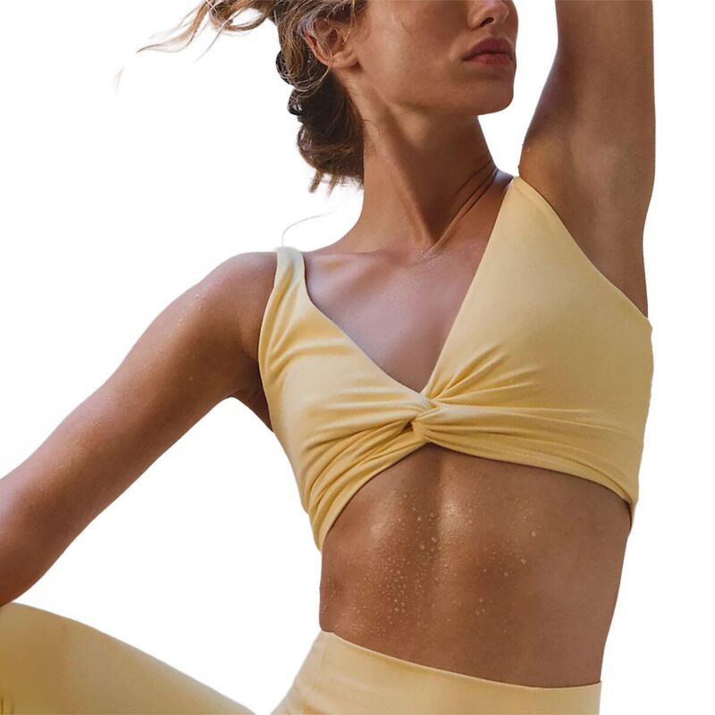 フリーピープル レディース トップス Tシャツ FP Movement Never Better Twist Crop Top Womensunlit Yellow イエロー