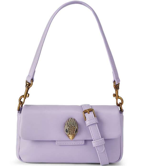 カートジェイガーロンドン レディース バッグ ミニ オックスフォード レザー Kurt Geiger London Mini Gold Oxford Leather Crossbody Bag Light Purple パープル