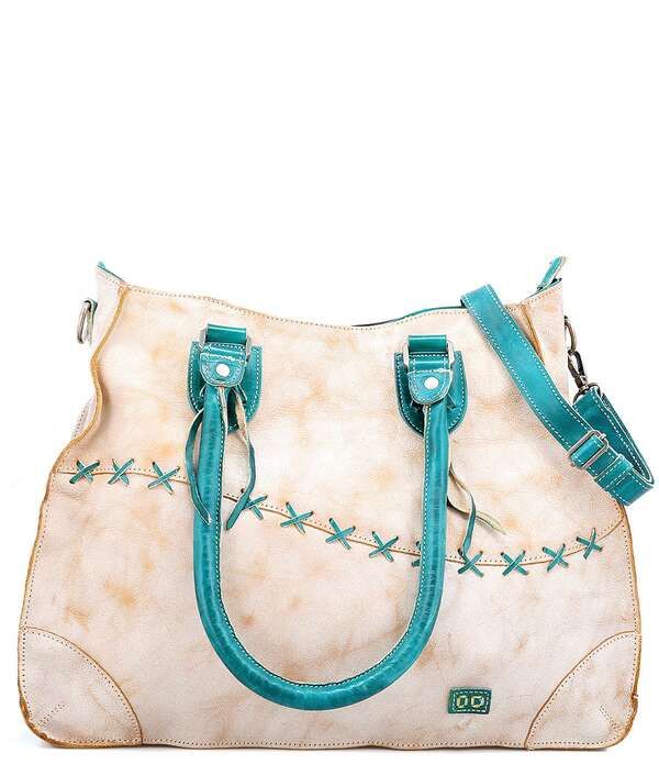 ベッドステュ レディース バッグ レザー Bed Stu Bruna Whipstitch Leather Tote Bag NEC LUX ARC Teal Rustic ティール