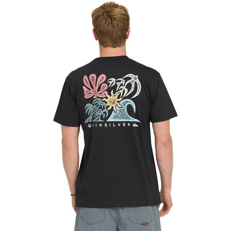 クイックシルバー メンズ トップス Tシャツ Quiksilver Collage MT0 Shirt Mens Black ブラック