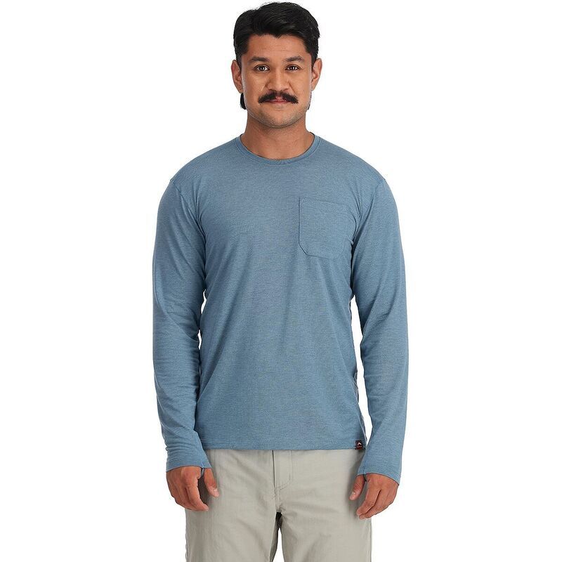 シムズ メンズ トップス シャツ Simms Glades Crew Mens Neptune Heather ヘザー 15,525円