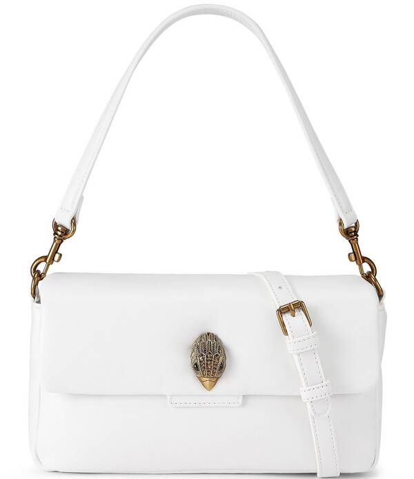 カートジェイガーロンドン レディース バッグ ミニ オックスフォード レザー Kurt Geiger London Mini Gold Oxford Leather Crossbody Bag White ホワイト