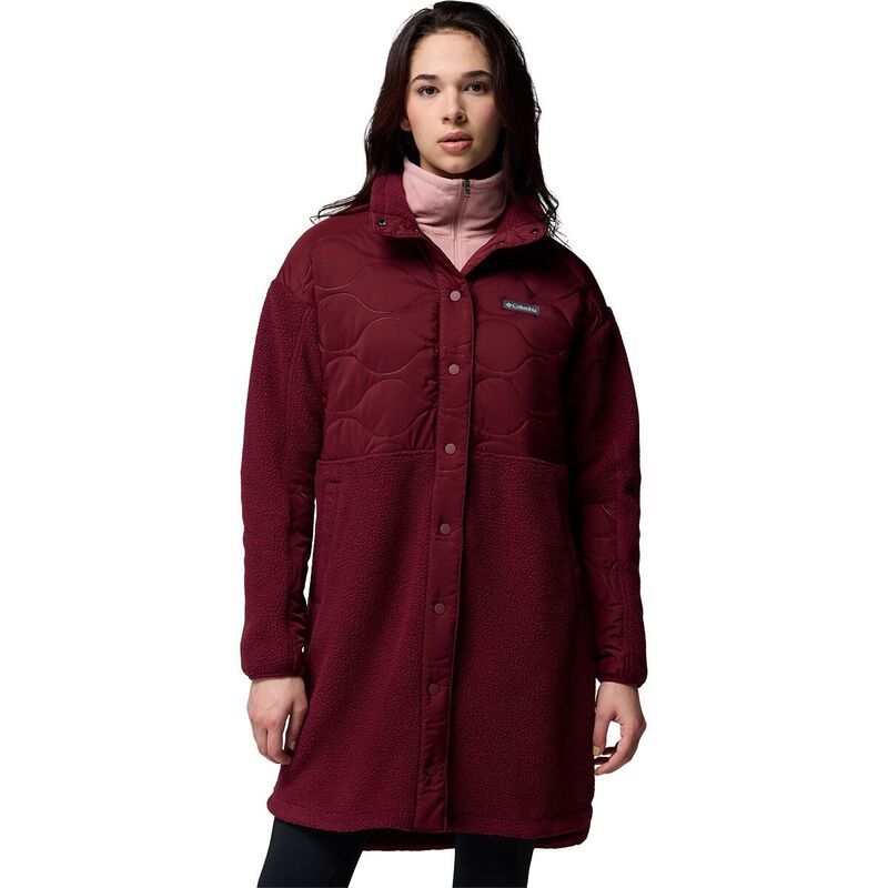 コロンビア レディース アウター ジャケット・ブルゾン フリース Columbia Cloud Point Long Fleece Jacket Womens Rich Wine ワイン