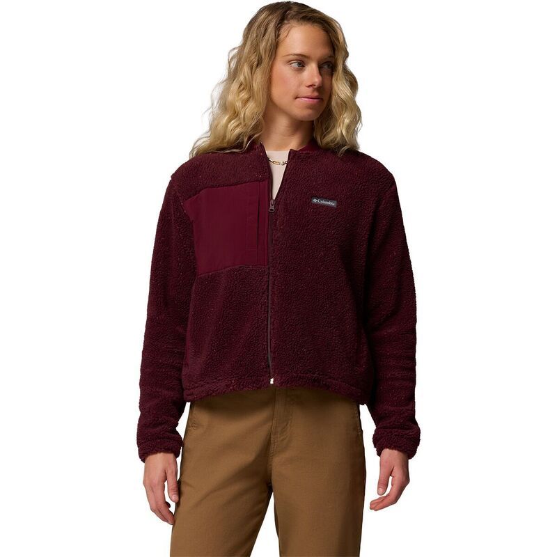 コロンビア レディース アウター ジャケット・ブルゾン フリース Columbia Stellar Path Fleece Bomber FullZip Jacket Womens Rich Wine ワイン