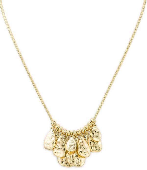 パトリシアナシュ レディース アクセサリー ネックレス・チョーカー レース Patricia Nash Multi Teardrop Statement Necklace Worn Gold ゴールド
