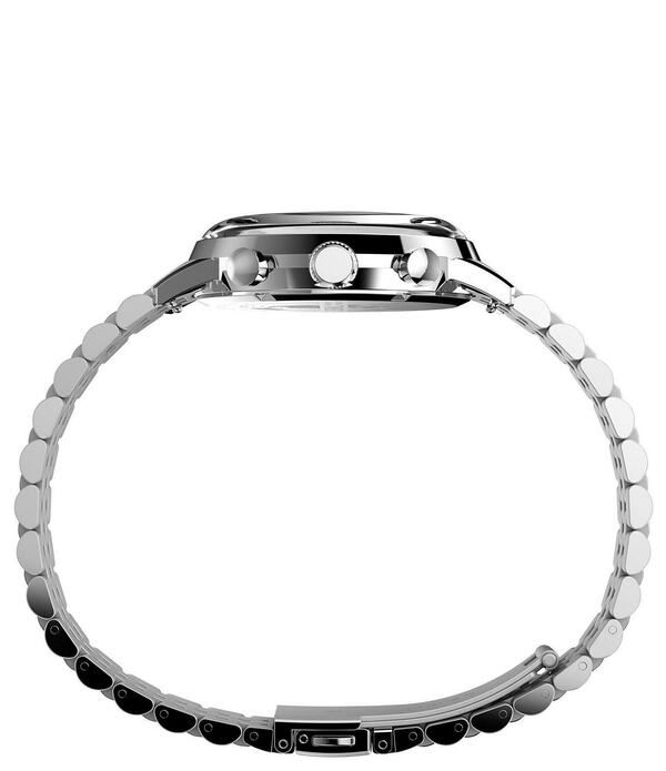 タイメックス レディース アクセサリー 腕時計 Tシャツ Timex Mens Marlin Quartz Chronograph Stainlessteel Bracelet Watch Silver シルバー