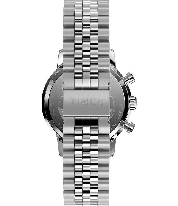 タイメックス レディース アクセサリー 腕時計 Tシャツ Timex Mens Marlin Quartz Chronograph Stainlessteel Bracelet Watch Silver シルバー