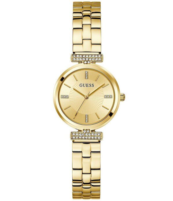 ゲス レディース アクセサリー 腕時計 Tシャツ Guess Womens Quartz Analogold Tone Round Stainlessteel Bracelet Watch Gold ゴールド