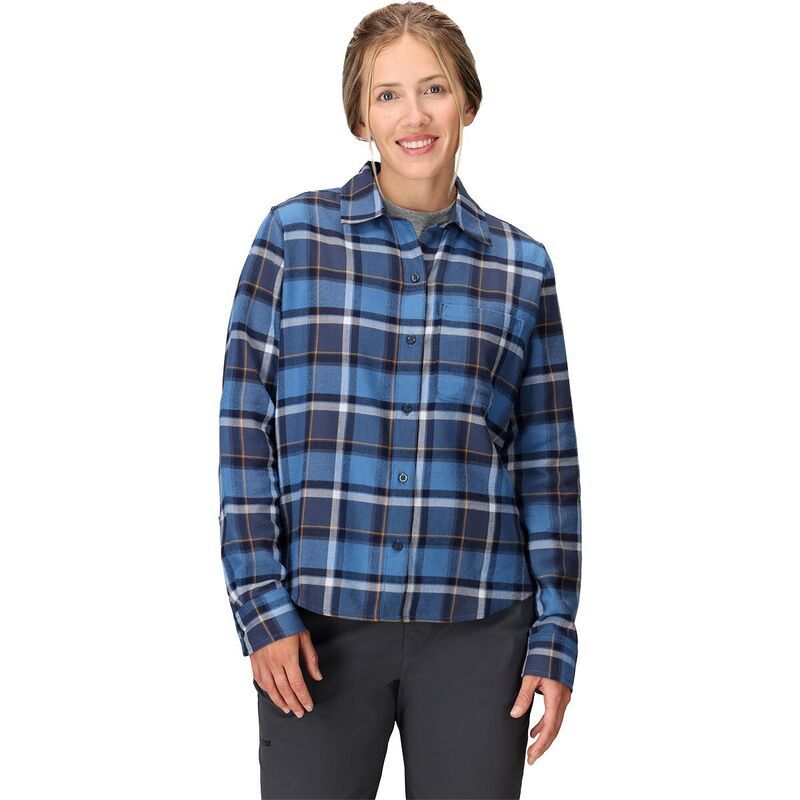 マーモット レディース トップス Tシャツ Marmot Lightweight Flannel Shirt Womens Rain Cloud