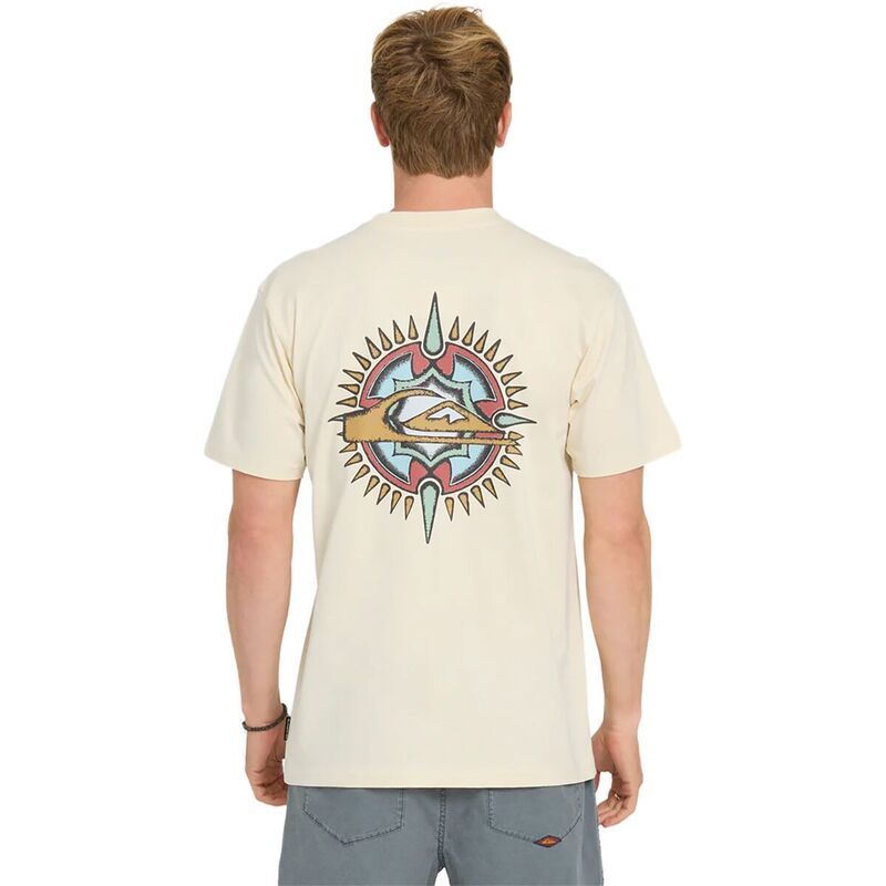 クイックシルバー メンズ トップス Tシャツ Quiksilver Shooting Star MT0 Shirt Mens Bone White ホワイト