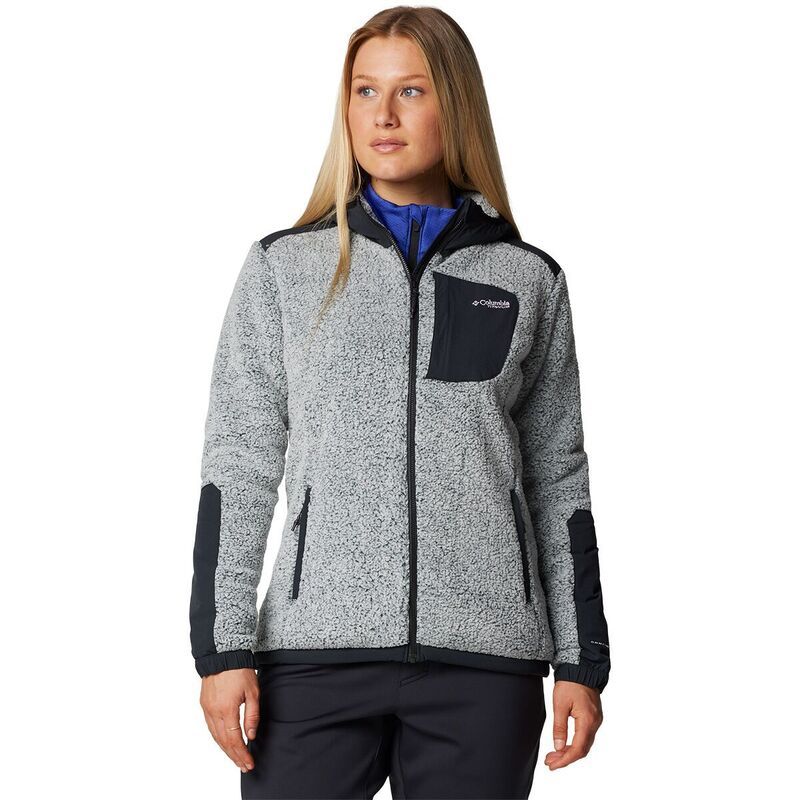コロンビア レディース アウター ジャケット・ブルゾン Columbiarcticrest Sherpa FullZip Jacket Womens WhiteBlack ホワイト
