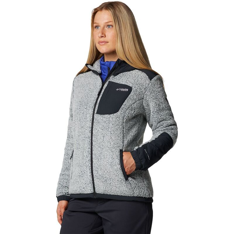 コロンビア レディース アウター ジャケット・ブルゾン Columbiarcticrest Sherpa FullZip Jacket Womens WhiteBlack ホワイト