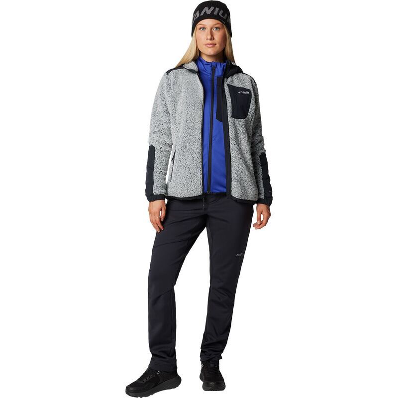 コロンビア レディース アウター ジャケット・ブルゾン Columbiarcticrest Sherpa FullZip Jacket Womens WhiteBlack ホワイト