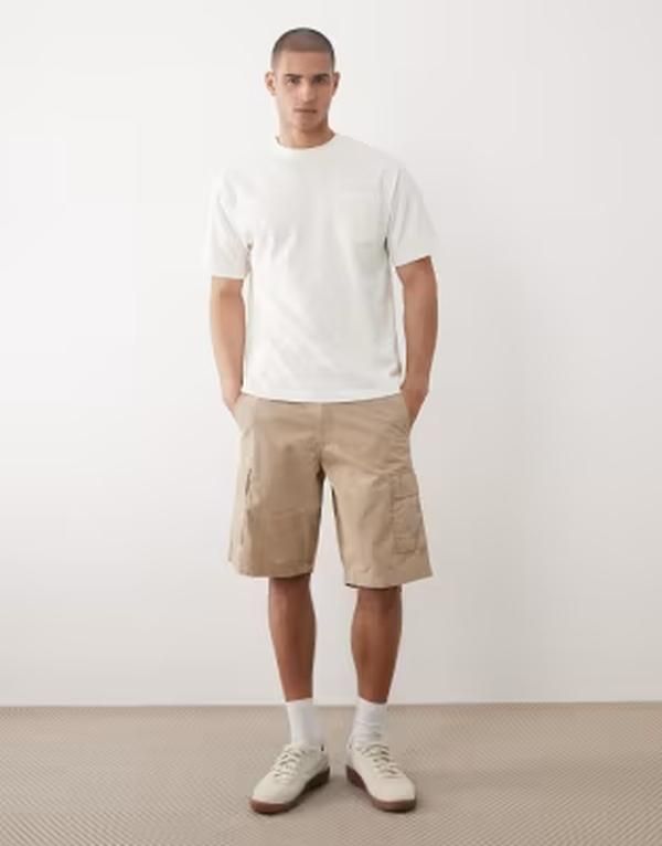 ジャック アンド ジョーンズ メンズ ボトムス ハーフパンツ・ショーツ ショートパンツ Jack Jones cargo shorts Crockery ベージュ