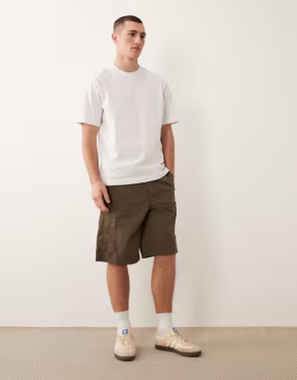 ジャック アンド ジョーンズ メンズ ボトムス ハーフパンツ・ショーツ ショートパンツ Jack Jones cargo shorts Crocodile ブラウン