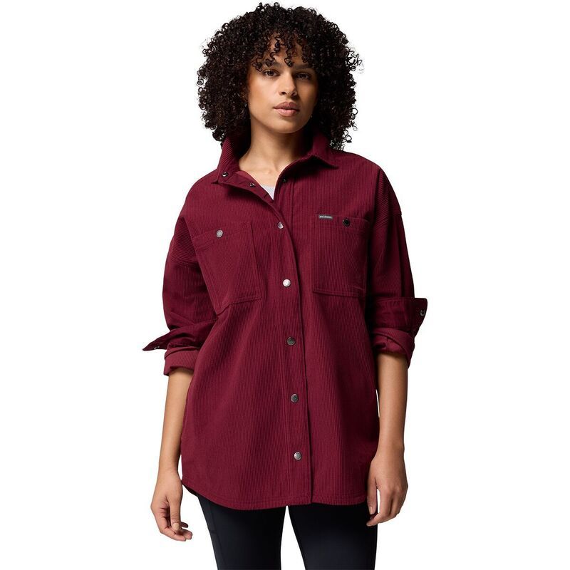コロンビア レディース トップス Tシャツ コーデュロイ ジャケット Columbia Blue Point Creek Corduroy Shirt Jacket Womens Rich Wine ワイン