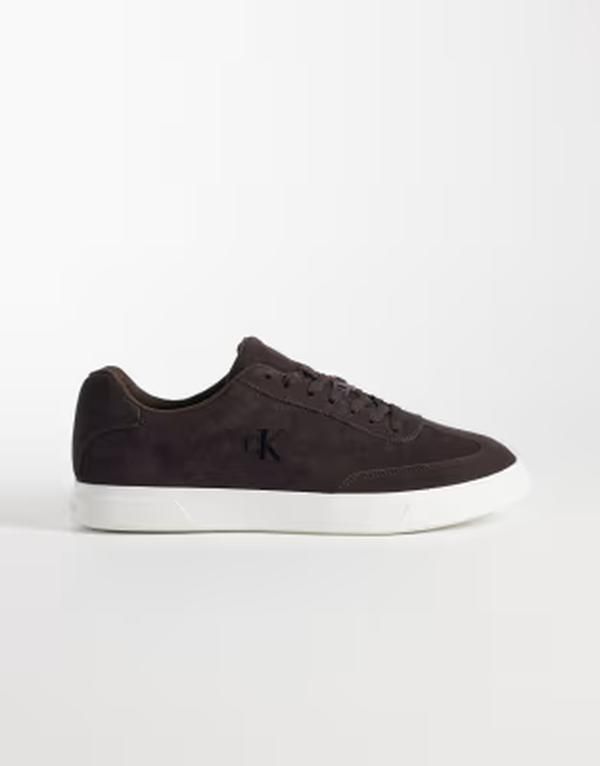 カルバンクライン メンズ シューズ スニーカー スエード ジーンズ Calvin Klein Jeansuede cupsole sneakers Rocky Brown ブラウン