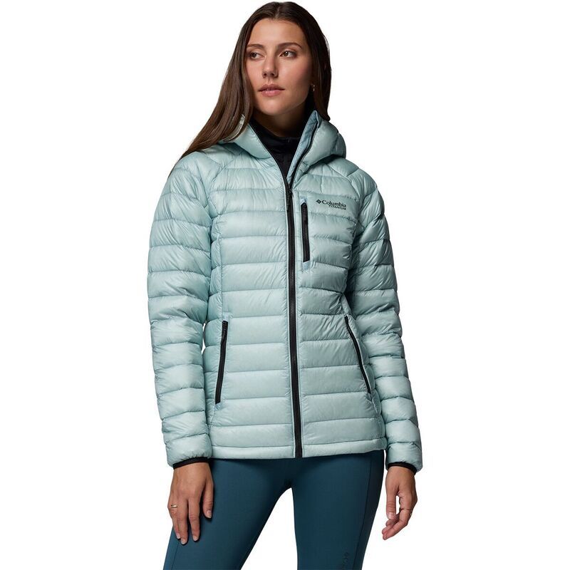 コロンビア レディース アウター ジャケット・ブルゾン フーデッドジャケット ダウン Columbiarcticrest Down Hooded Jacket Womens Crushed Blue ブルー