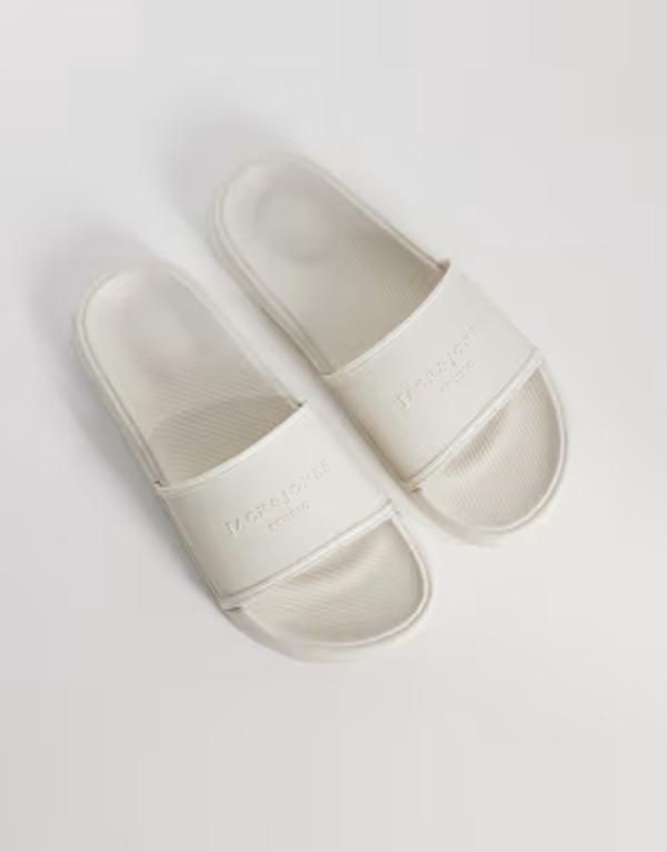 ジャック アンド ジョーンズ メンズ シューズ サンダル Jack Joneslides in creamoonbeam クリーム