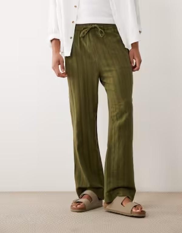 ブレーブソウル メンズ ボトムス カジュアルパンツ レギュラーフィット Brave Soul regular fit relaxed pants green part of a set Khaki カーキ