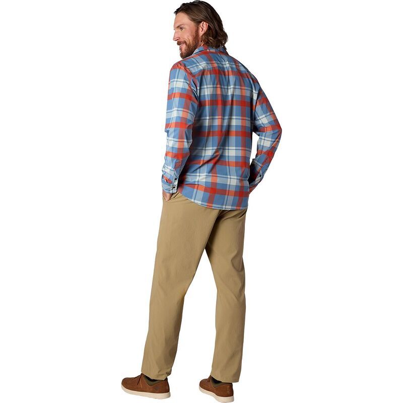 フライロー メンズ トップス シャツ Flylow Royal Chambray Shirt Mens OceanStone Plaid ストーン