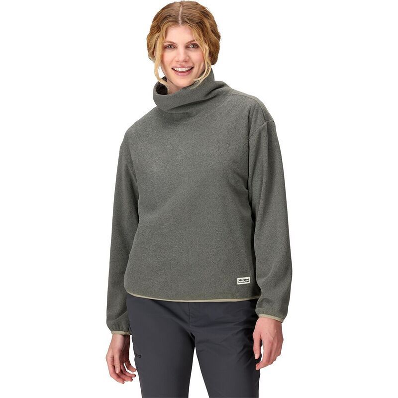マーモット レディース アウター ジャケット・ブルゾン フリース Marmot Felton Fleece Cowl Neck Womenshale Grey Heather グレー