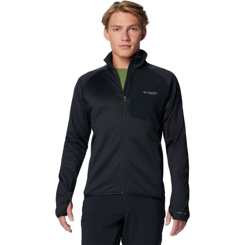 コロンビア メンズ アウター ジャケット・ブルゾン フリース Columbia Triple Canyon Grid FullZip Fleece II Mens Black ブラック