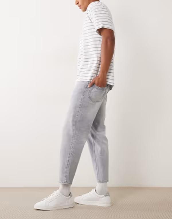 ボス オレンジ メンズ ボトムス デニムパンツ リラックスフィット ジーンズ BOSS Orange relaxed fit denim jeans in medium Gray グレー