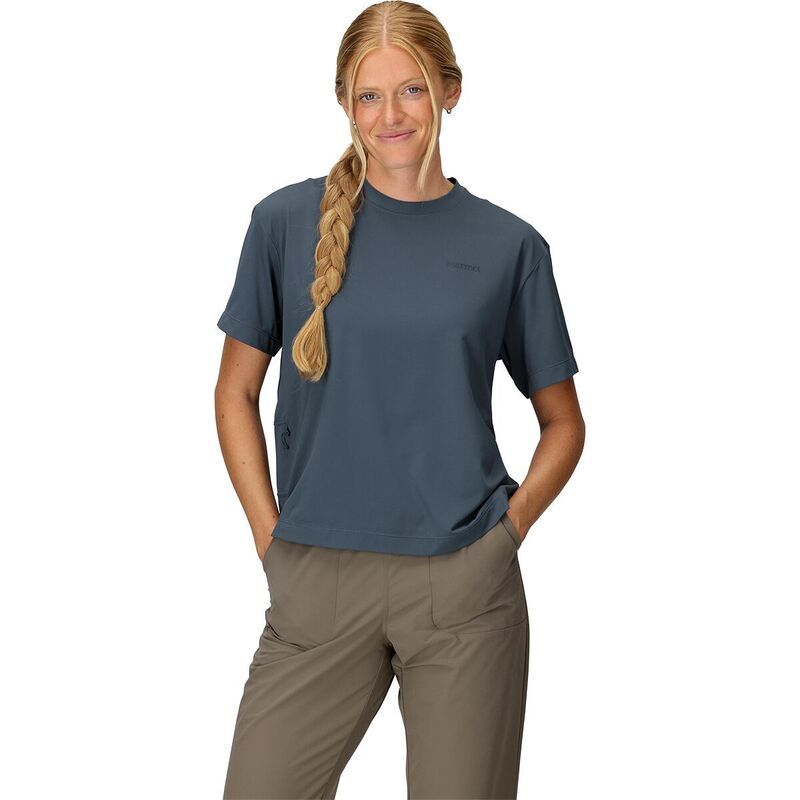 マーモット レディース トップス Tシャツ 半袖 Marmot AirExchange SolarShield ShortSleeve Crew Top Womens Thunderhead 10,124円