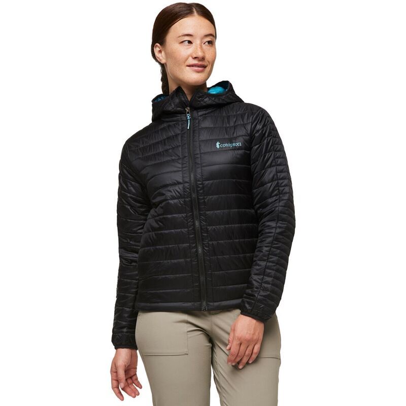 コートパクシー レディース アウター ジャケット・ブルゾン フーデッドジャケット キャップ Cotopaxi Capa Insulated Hooded Jacket Womens Cotopaxi Black ブラック
