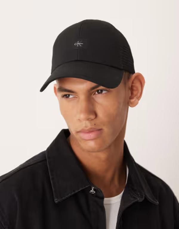 カルバンクライン メンズ アクセサリー 帽子 キャップ ロゴ Calvin Klein monologo patch cap Black ブラック