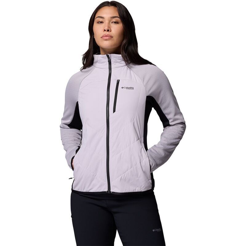 コロンビア レディース アウター ジャケット・ブルゾン Columbiarcticrest Hybrid FullZip Jacket Womens Lavender PearlBlack パール