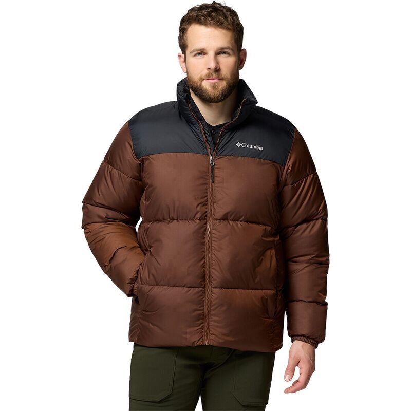 コロンビア メンズ アウター ジャケット・ブルゾン Columbia Puffect III Jacket Mens TobaccoBlack ブラック