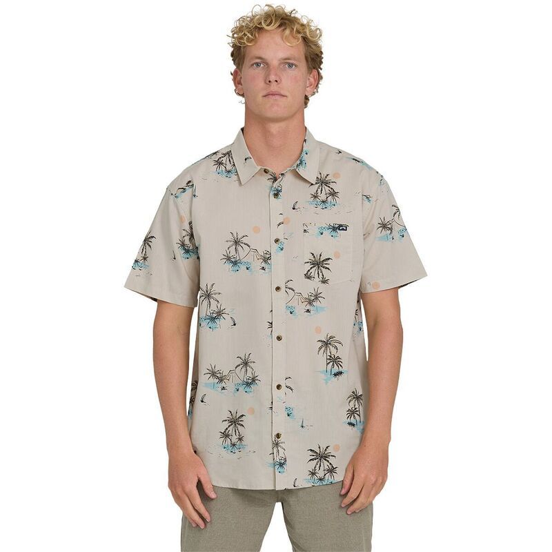 ビラボン メンズ トップス シャツ 半袖 Billabong SundayshortSleeve Shirt Mens Fog