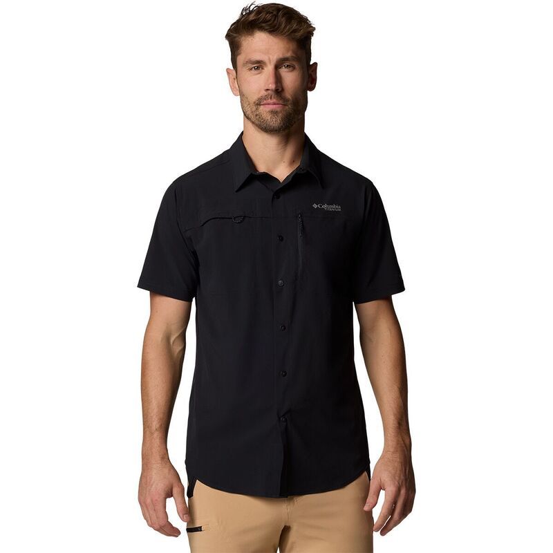 コロンビア メンズ トップス シャツ Columbia Summit Valley Woven Shirt Mens Black ブラック