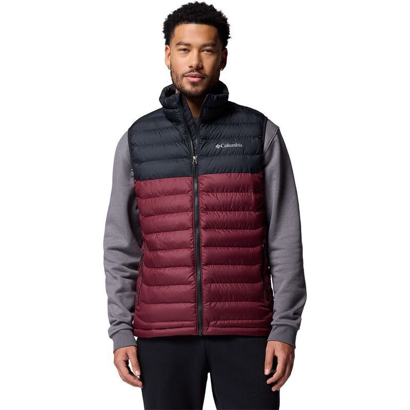 コロンビア メンズ トップス ベスト Columbia Powder Lite II Vest Mens Rich WineBlack ブラック