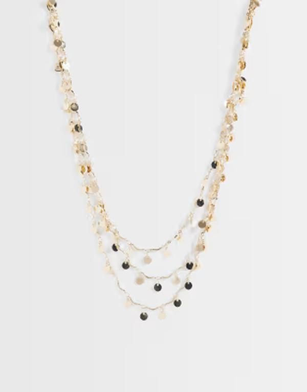 リクレイム ヴィンテージ レディース アクセサリー ネックレス・チョーカー・ペンダントトップ レース Reclaimed Vintage festival goldischain layered long necklace Gold ゴールド