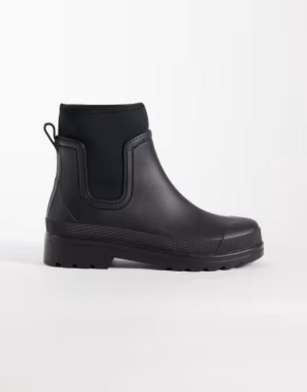 エイソス メンズ シューズ ブーツ・レインブーツ チェルシー ASOS DESIGN chelsea wellington boots Black ブラック