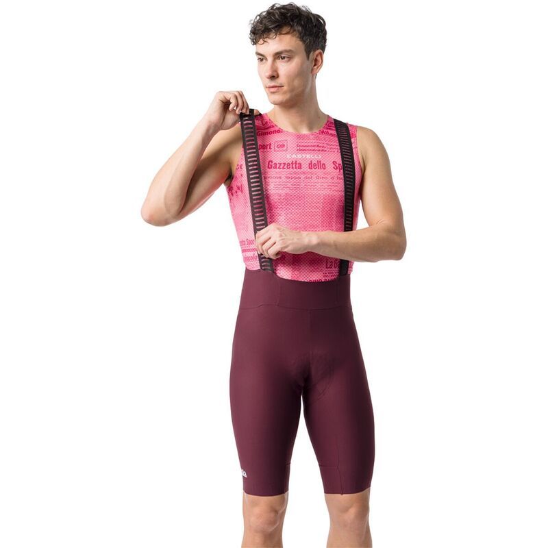 カステリ メンズ ボトムス ハーフパンツ・ショーツ Castelli GIRO Trofeo 2 Bibshort Mens Deep Bordeaux