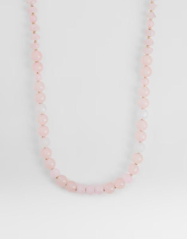 アクセサライズ レディース アクセサリー ネックレス・チョーカー・ペンダントトップ レース Accessorize lydia beaded necklace in light PINK ピンク