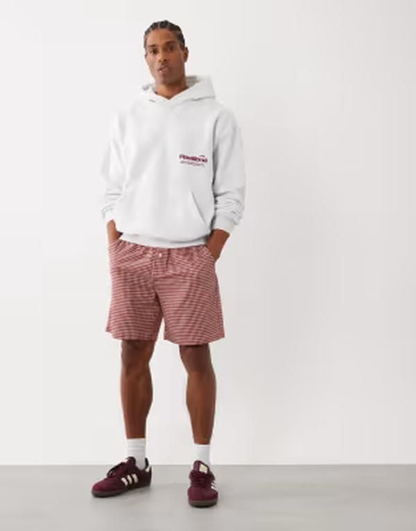 コットンオン メンズ アウター パーカー・スウェット グラフィック Cotton boxy fit graphic hoodie ATHLETIC MARL マール