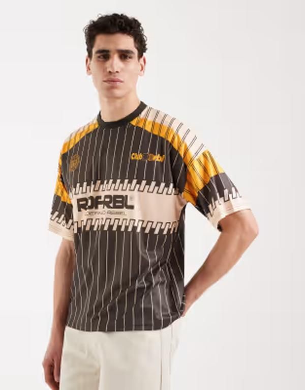 レディファインド レブル メンズ トップス Tシャツ Redefined Rebel Calum boxy fit short sleeve tee in coffee BROWN ブラウン