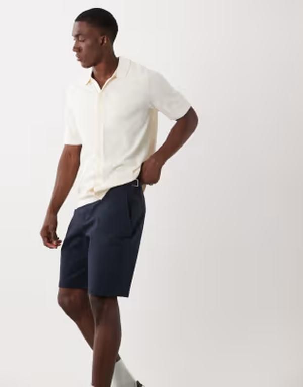 スリードベア メンズ ボトムス ハーフパンツ・ショーツ ショートパンツ Threadbare shorts NAVY ネイビー