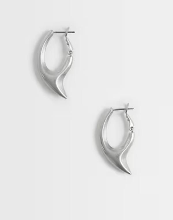 ウィークデイ レディース アクセサリー ピアス・イヤリング Weekday claw hoop earringsilver シルバー