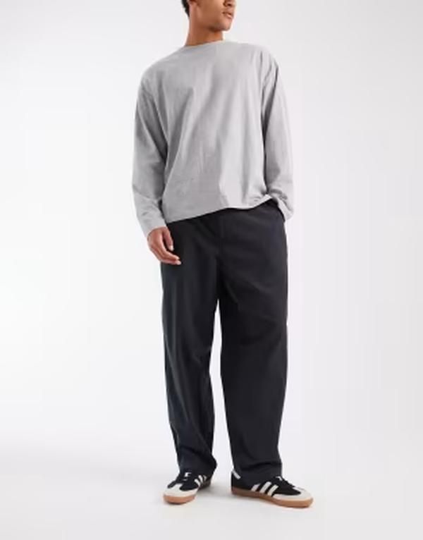 ジャック アンド ジョーンズ メンズ ボトムス カジュアルパンツ リネン Jack Jonesmart linen mix pants Black ブラック