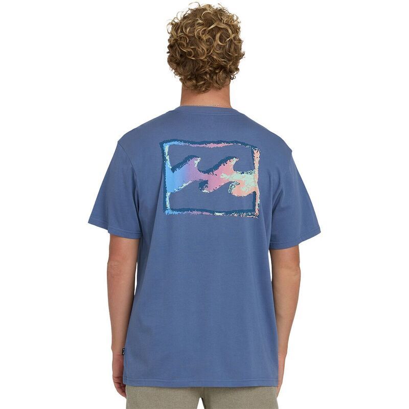 ビラボン メンズ トップス Tシャツ 半袖 Billabong Crayon Wave Premium ShortSleeve TShirt Mens Blue Horizon ブルー