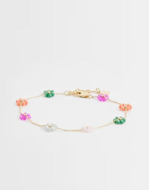 エイソス レディース アクセサリー ブレスレット・バングル・アンクレット アンクル ASOS DESIGN beaded multi gold anklet chain GOLD ゴールド