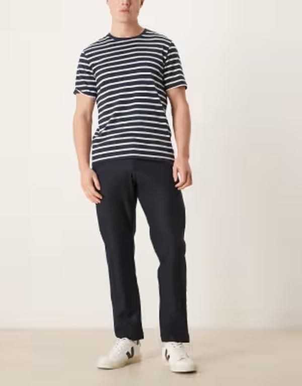 マンゴ メンズ ボトムス カジュアルパンツ スウェットパンツ Mango woven sweatpants NAVY ネイビー
